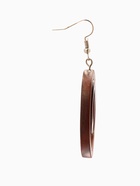 Серьги «Круг», дерево соно - Фото 3