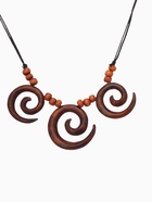 Кулон «Три спирали», дерево соно - Фото 2