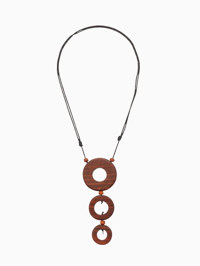 Кулон «Кольца», дерево соно