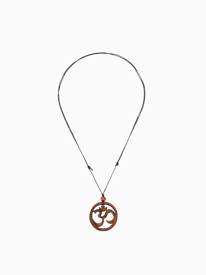 Кулон «Ом», дерево соно - Фото 1