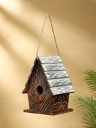 Подвесной декор «Скворечник», 17×24×15 см, дерево, коричневый - фото 809305102