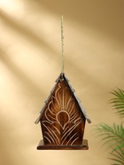 Подвесной декор «Скворечник», 17×24×15 см, дерево, коричневый - фото 809305104