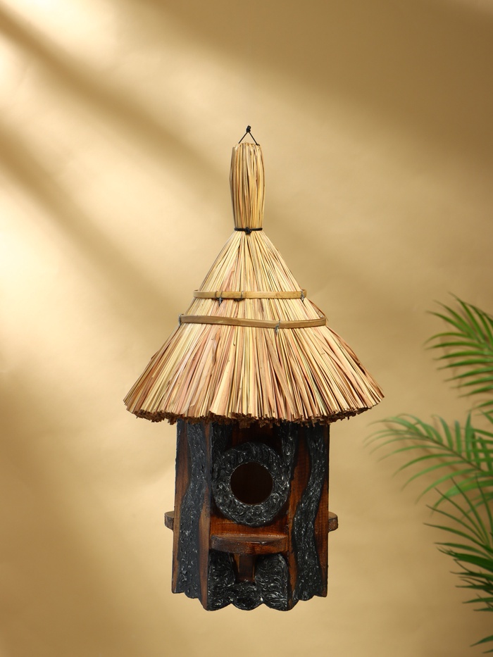 Подвесной декор «Скворечник», 25×25×44 см, дерево, коричневый - Фото 1