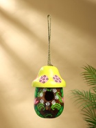 Подвесной декор "Скворечник-грибок" дерево 22х15х15 см, цв.зелёный - фото 809305144