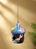 Подвесной декор "Скворечник-орешек" дерево 25х20х20 см - фото 809305155