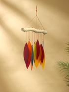 Музыка ветра "Падающие листья" дерево, стекло 30х2х40 см - фото 809305171