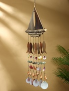 Музыка ветра «Рыбацкое судно», 35×3×103 см, дерево, ракушка - фото 809305177