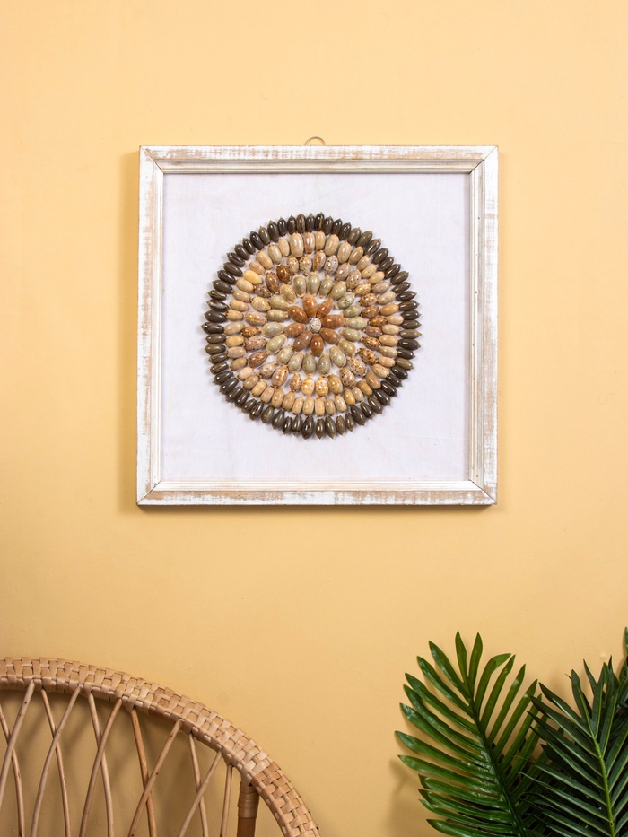 Панно «Композиция из ракушек», 45×3×45 см - Фото 1