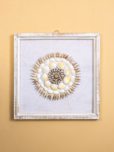 Панно «Композиция из ракушек», 45×3×45 см