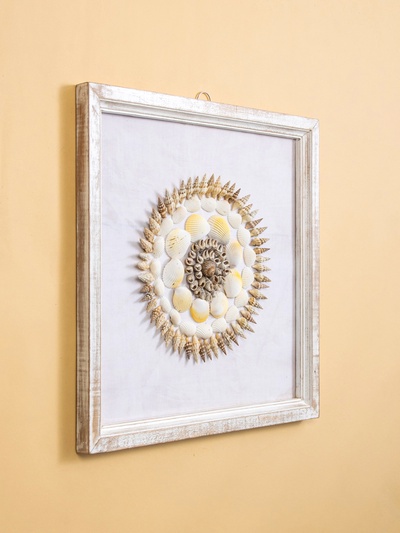 Панно «Композиция из ракушек», 45×3×45 см