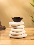 Подсвечник «Каменная башня», 10×10×13 см, камень, бежевый - Фото 2