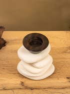 Подсвечник «Каменная башня», 10×10×13 см, камень, бежевый - Фото 4