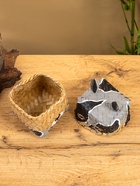 Корзинка «Енот», 10×10×13 см, бамбук - фото 59846918