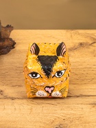 Корзинка «Кот», 10×10×13 см, бамбук, рыжая - фото 809305235