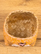 Корзинка «Кот», 10×10×13 см, бамбук, рыжая - фото 809305237