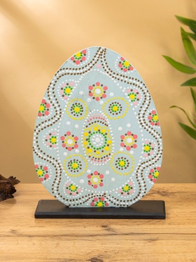 Сувенир «Яйцо», 20×6×26 см, МДФ, серый