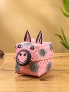 Корзинка «Поросёнок», 8×8×13 см, бамбук - фото 809305279