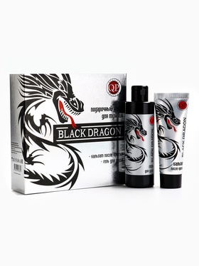 Подарочный набор мужской Black Dragon: гель для душа 200 мл + бальзам после бритья, 80 мл