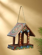 Подвесной декор «Кормушка для птиц», 14×26×26 см, дерево - фото 59846991