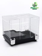 Клетка усиленная для хомяков и крыс 47 х 29 х 37 см, серая - фото 59846994 Клетка усиленная для хомяков и крыс 47 х 29 х 37 см, серая - фото 59846994