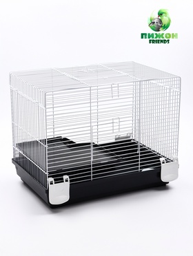 Клетка Пижон усиленная для хомяков и крыс, 47×29×37 см, серая