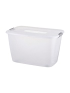 УЦЕНКА Контейнер д/хранения с крышкой 56 л 60×40×36 см на колесах прямоуг, кр. МИКС - Фото 6