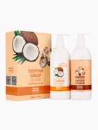 Подарочный набор женский DREAM NATURE SPA CARE кокос + оздоровление: гель для душа и шампунь по 500 - фото 58176012