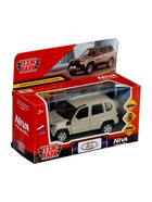 Машина металлическая «Lada Niva Travel», 12 см, открываются двери и багажник, инерция, цвет бежевый - Фото 6