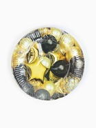 МП Тарелка одноразовая бумажная "Черное золото", шары, 18 см (10 шт.) - фото 809262889