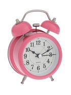 Часы - будильник настольные «Классика», дискретный ход, 12×8.5 см, от батареек АА, розовые - фото 58176136