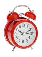 Часы - будильник настольные «Классика», дискретный ход, 12×8.5 см, от батареек АА, красные - фото 118994545