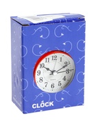 Часы - будильник настольные «Классика», дискретный ход, 12×8.5 см, от батареек АА, красные - фото 118994548