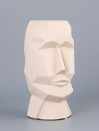 УЦЕНКА Ваза керамика «Формы лица» 9×10×22.5 см, бежевый 10946227