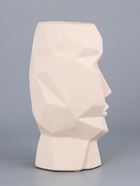 УЦЕНКА Ваза керамика «Формы лица» 9×10×22.5 см, бежевый 10946227