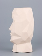 УЦЕНКА Ваза керамика «Формы лица» 9×10×22.5 см, бежевый 10946227