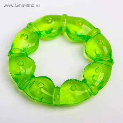 Прорезыватель охлаждающий с водой Крошка Я «Кольцо», зеленый, от 3 мес.