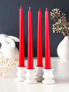 Набор свечей конических 2.2×24 см, 4 шт., 50 г, 8 ч, МИКС - Фото 2