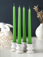 Набор: свечи ароматизированные конические 2.2×24 см, 4 шт., 50 г, 8 ч, жасмин - Фото 1