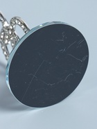 УЦЕНКА Подсвечник стекло на 1 свечу «Сплетение колец» стразы серебро 27×7×7 см - фото 14967989