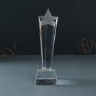 УЦЕНКА Фигурка стекло «Стела наградная. Звезда - Не останавливайся», 6.5×6.5×23 см - Фото 3