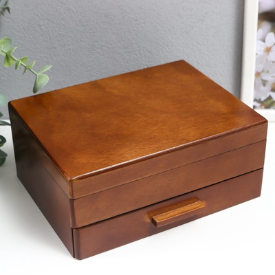 УЦЕНКА Шкатулка дерево для украшений «Корица» 9×16×21 см