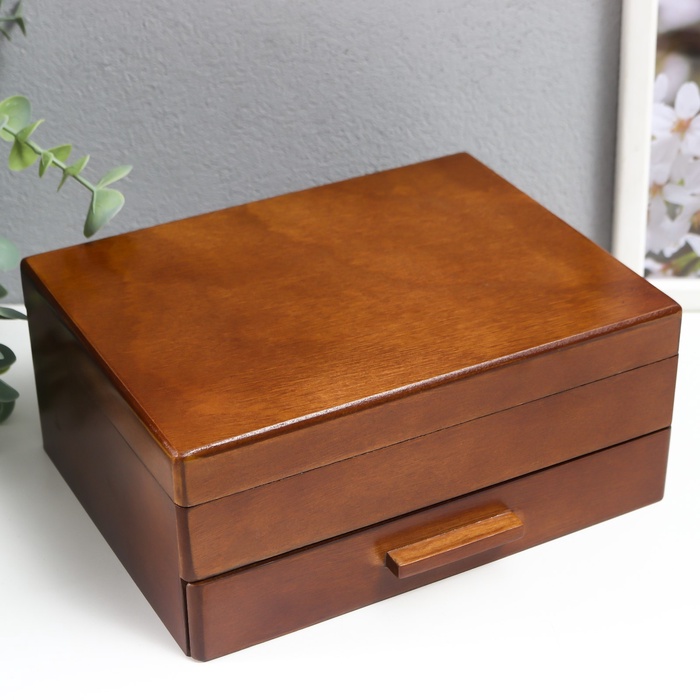 УЦЕНКА Шкатулка дерево для украшений «Корица» 9×16×21 см - Фото 1