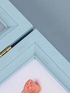 УЦЕНКА Фоторамка пластик 13×18 см с полим.глиной «Отпечаток ладошки и ножки» голубая 20.5×46.5 см - Фото 16