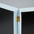 УЦЕНКА Фоторамка пластик 13×18 см с полим.глиной «Отпечаток ладошки и ножки» голубая 20.5×46.5 см - Фото 5