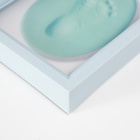 УЦЕНКА Фоторамка пластик 13×18 см с полим.глиной «Отпечаток ладошки и ножки» голубая 20.5×46.5 см - Фото 9