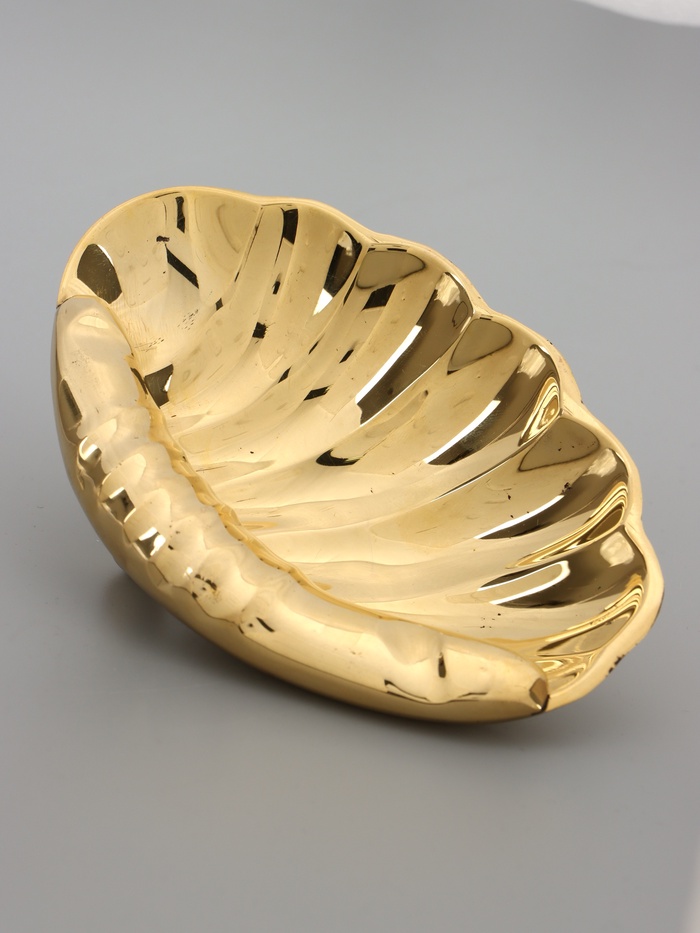УЦЕНКА Блюдо «Ракушка» латунь 13×9×3.5 см - Фото 1