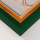 УЦЕНКА Фоторамка пластик формат А4 «Стефания» зеленая с золотым 4.4×26×34.5 см - Фото 3