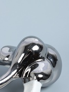 УЦЕНКА Сувенир керамика «Семья слонов. Овал» белый с серебром 6.5×17×28.5 см 10946396