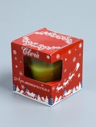 УЦЕНКА Свеча в стакане ароматическая «Рождественская ёлка», 6.5×8 см, зеленый - Фото 10