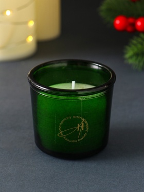 Ароматическая свеча новогодняя в стакане «Вишнёвый пирог», 60 г